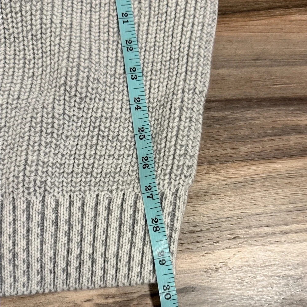 Leif Nelson Chunky Knit Pullover Sweater Shawl Collar Men’s Sz. L Gray